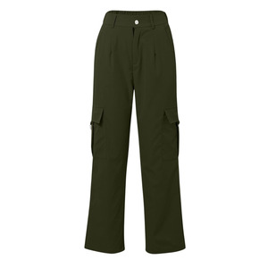 Pantalones Cargo de Estilo Moderno para Mujer, Color Liso Personalizado, Atuendo Moderno, Pantalones Cargo Transpirables para Mujer - Product Image 3