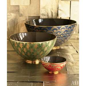 ชามโลหะใส่สลัดอุปกรณ์รับประทานอาหารชามเคลือบสีขาวใช้ซ้ำได้ชามผลไม้โลหะสำหรับตกแต่งโต๊ะ - Product Image 4