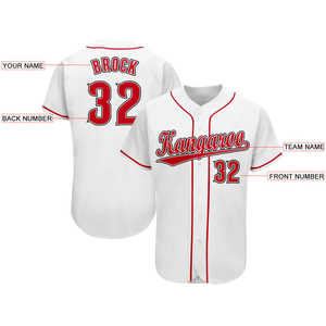 Baseball jersey wholesale custom lightweight quick dry durable stitched moisture resistant comfort supplier for teams and <b>fans</b> - Product Image 1