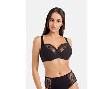 <span class=keywords><strong>Reggiseno</strong></span> morbido in <span class=keywords><strong>cotone</strong></span> con ferretto 217 con pizzo floreale e spalline regolabili colore nero Beige bianco taglie 65 70 75 80 85 90 95 <span class=keywords><strong>100</strong></span> - Product Image 4