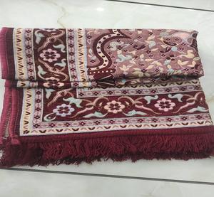 Janamaz Tapis de prière de voyage confortable en tissu doux pliable antidérapant imprimé Tapis de prière islamique musulman antidérapant - Product Image 4