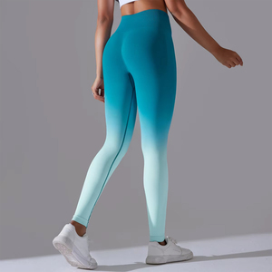 Leggings de sport sans couture haute performance pour femme, taille mi-haute, respirants, tissés, personnalisables, coupe confortable, style décontracté - Product Image 5