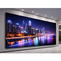 Écran LED COB intérieur haut de gamme P0.93 pour cinéma maison de luxe, avec un cabinet ultra fin et une résolution vidéo 8K, solution mur vidéo