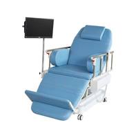 Chaise électrique de dialyse d'hémodialyse de Recliner de traitement direct de don de sang d'hôpital d'usine avec le système de contrôle central