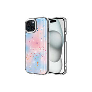 Étui en silicone brillant à motifs pailletés de luxe pour iPhone 15 7 Plus 14 Plus XR - Coque arrière protectrice fine et scintillante avec placage électrolytique - Product Image 1
