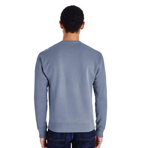 Sudaderas lisas baratas con logotipo personalizado para hombre, sudaderas básicas de cuello redondo en blanco, sudadera de mezcla de algodón - Product Image 3