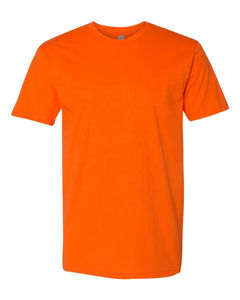 T-shirt pour homme 100% coton, coupe ample, imprimé, T-shirt pour homme à manches courtes, couleur orange classique, personnalisé, été, sensation de fraîcheur, coton - Product Image 1