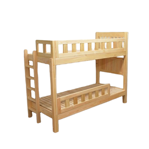 Cama doble de madera maciza de teca con escalera litera súper cómoda para niños muebles de dormitorio precio al por mayor - Product Image 5