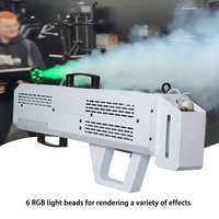 Igreslite 1500W Noir/Blanc Pistolet Fumée Portable DJ Mariage Soirée Machine à Brouillard Effets Scéniques