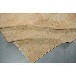 Alfombra Vintage Grande de 4.6x9.8 pies (141x299 cm), Alfombra Turca Abstracta Marrón - Product Image 4