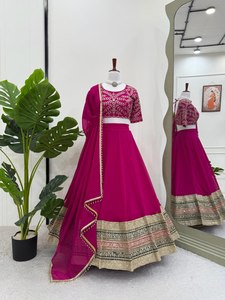 ชุดเดรสสำหรับเจ้าสาวและปาร์ตี้สำหรับผู้หญิงชุดเดรสอินเดียพื้นเมือง lehenga choli - Product Image 2