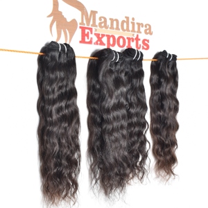 Extensiones de cabello indio con cutícula en bruto, extensiones onduladas de estilo ondulado profundo suelto de templo vietnamita negro alineado del proveedor al por mayor - Product Image 6