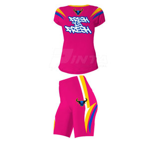 Cómodo Conjunto de entrenadores para mujer, Conjunto de entrenadores transpirables para mujer, conjuntos de entrenadores femeninos de porristas - Product Image 4