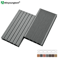 Plancher composite 135*25mm, première génération, style classique pour terrasse et jardin