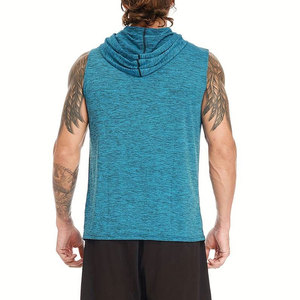 Sudadera con capucha de gimnasio para hombre sin mangas con diseño OEM personalizado de la mejor calidad Estilo Jersey MOQ bajo con cuello con capucha Precio barato con servicio - Product Image 3