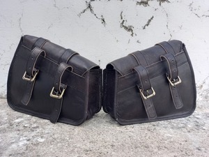 Sacs de voyage unisexes faits à la main de grande taille en cuir vintage pour selle de moto bonbons logo personnalisé bagages à 2 côtés sacs de sport pour - Product Image 4