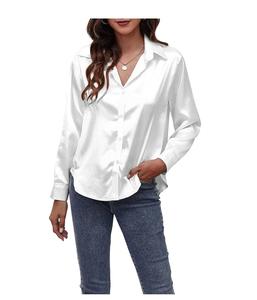 OEM personnalisé 100% coton à manches longues classique pour femmes chemise habillée pour les affaires bureau tenue décontracté de haute qualité vêtements pour femmes - Product Image 4