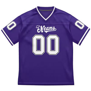 Camiseta de Fútbol Americano Personalizada con Logotipo para Adultos, 100% Poliéster, Alta Calidad, Transpirable, Manga Corta, Tallas Grandes, Camisetas Estampadas - Product Image 3