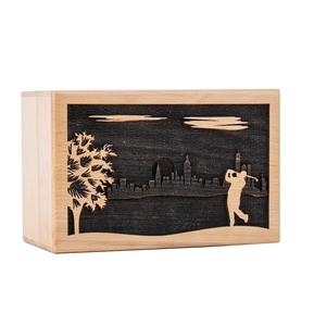 Urna hecha a mano de palisandro para cenizas humanas, caja de madera personalizada para adultos, urna para mascotas para perros y gatos, hecha a mano - Product Image 5