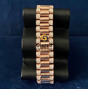 นาฬิกาเพชรประดับเพชรเม็ดกลมลายหินอ่อน - Product Image 6