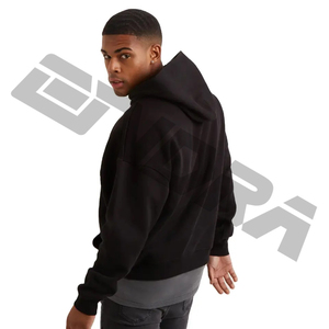 เสื้อมีฮู้ดลำลองกีฬาของผู้ชายเสื้อฮู้ดเท่ๆมีฮู้ดผ้าฟลีซโอเวอร์ไซส์แฟชั่นฮิปฮอปเสื้อสเวตเตอร์แนวสตรีท - Product Image 2