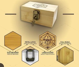Trang trí Tre hộp lưu trữ với nắp-nhỏ bằng gỗ lưu niệm Bộ nhớ hộp hoàn hảo cho món quà | lưu trữ cho đồ trang sức, thủ công, thẻ - Product Image 3