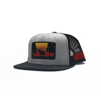 Topi kustom Logo bordir tagihan datar tidak terstruktur 6 Panel topi Snapback katun topi Snapback tagihan datar tidak terstruktur