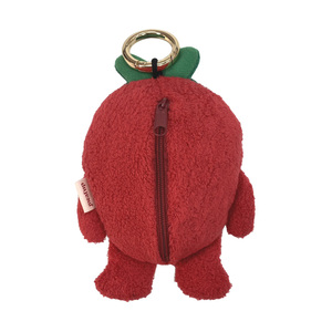 Porte-clés rond en peluche personnalisé, tendance mode, figurine de simulation à la mode, icône de marque, breloque de sac en plastique et métal - Product Image 4