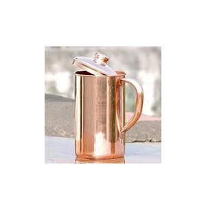 Carafe en cuivre au design exclusif, carafe en verre en cuivre de qualité supérieure, style luxueux, rose, 100% cuivre, carafe à jus, carafe à lait, design martelé - Product Image 2