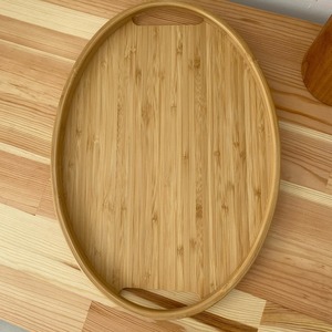 Ensemble de plateaux de restauration ovales en bambou plateaux de comptoir de cuisine en bois pour servir nourriture et boissons fabriqués au Vietnam - Product Image 2