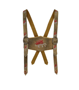 Lederhosen บาวาเรียผู้หญิงสีทึบ2025ออกแบบได้ตามต้องการ - Product Image 6