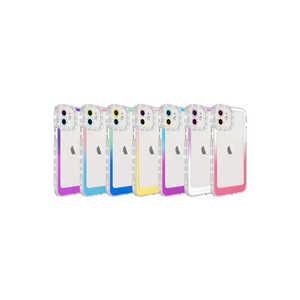 Funda Protectora de Silicona con Diamantes y Degradado Brillante de Lujo Netzy para iPhone 11, 11 Pro, 14 Plus - Acabado Electrochapado Especial - Product Image 2