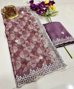 Banarasi Saree Surat en satin sophistiqué, idéal pour ajouter de l'élégance aux occasions formelles - Product Image 2