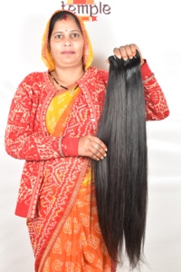 Extensions de cheveux humains indiens 100% couleurs, noirs, non traités, cuticules alignées, tissage, bon marché, pour femmes - Product Image 5