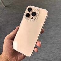 Étui de protection transparent antichoc et étanche en TPU sans fil de qualité supérieure pour appareil photo, compatible avec le support de téléphone 16 Pro