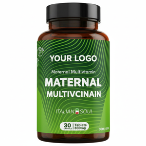 Suplemento Dietético Multivitamínico Maternal NH Vitalmam, 30 Tabletas, 800mg, RedMoringa, Marca Privada, Hecho en Italia, Higiene Femenina - Product Image 1