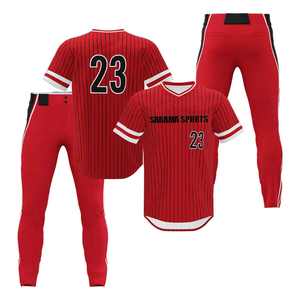Camisetas de Béisbol Personalizadas al por Mayor, Ropa Deportiva para Hombre, Conjunto de Camiseta de Softbol, Uniforme de Béisbol de Poliéster Sublimado - Product Image 1