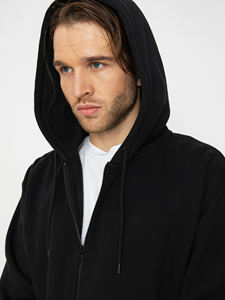 Premium 100% algodón personalizado Unisex Vintage cremallera completa cálido Casual Anti-encogimiento abrigo de invierno con estampado de logotipo en relieve - Product Image 4