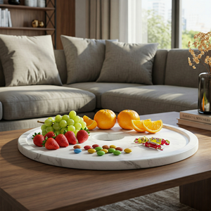 Bandejas de servicio de lujo de mármol hechas a mano Elegance 2024s El entretenimiento Viral debe tener grabado personalizado y pedidos a granel - Product Image 6