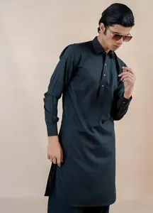 Pakistan người đàn ông 2 pcs shalwar kameez trong bao bì cao cấp/Thiết kế thời trang người đàn ông thoải mái shalwar kameez bán buôn - Product Image 3
