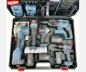 ชุดเครื่องมือขายดีรุ่นใหม่ อเนกประสงค์ 5-in-1 สว่านไร้สายแบตเตอรี่ลิเธียมแบบชาร์จไฟได้ ชุดเครื่องมือรวม - Product Image 1