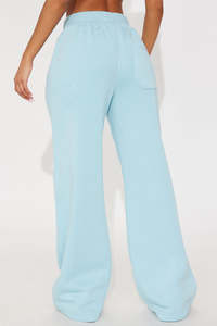 Pantalones Deportivos de Chándal para Mujer, Corte Regular, Pierna Acampanada, Cintura Alta, Cierre con Cordón, Transpirables y Ecológicos - Product Image 3