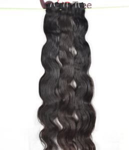 Extensions de cheveux humains vierges non traités vietnamiens et indiens, ondulés, double épaisseur, tissage brut, pour fabricants - Product Image 3