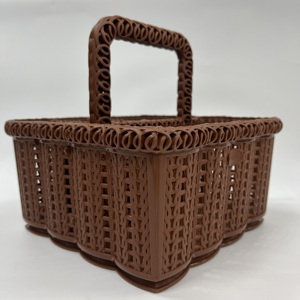 Panier de rangement en plastique multi-compartiments avec poignée Outil de cuisine pour ongles Organisation respectueuse de l'environnement-OEM d'usine du Vietnam - Product Image 4