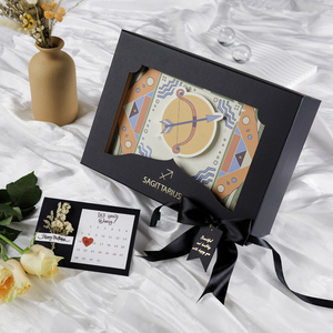 RTS Premium 12 Zodiac Art Paper Box Caja de regalo con tapa y base para presentación de regalos hechos a mano - Product Image 3