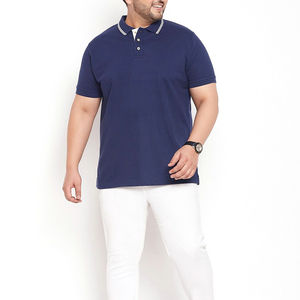 เสื้อโปโลกอล์ฟของผู้ชายเสื้อโปโลแขนสั้นผ้าสแปนเด็กซ์5% 95% ผ้าฝ้ายสแปนเด็กซ์ออกแบบโลโก้ได้ตามต้องการ - Product Image 2