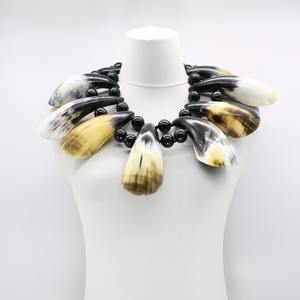 สร้อยคอจี้ฮอร์นสำหรับผู้หญิงทำจากทองเหลืองชุบทองแท้14K - Product Image 2