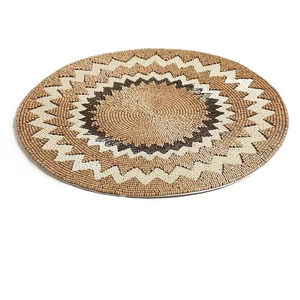 แผ่นรองจานผ้าทอคุณภาพสูงทำด้วยมือสไตล์อินเดียออกแบบใหม่ลวดลายทึบกันน้ำสำหรับใช้ในงานแต่งงานที่บ้าน - Product Image 1