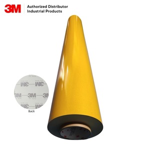 Mactape 3M 610C-11 Scotchlite Series PVC personnalisé feuille réfléchissante vinyle jaune matériau réfléchissant - Product Image 1