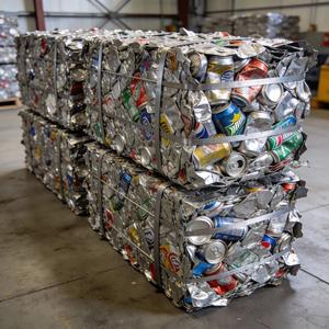 Chatarra de Latas de Aluminio UBC Limpia, Baja Contaminación, Latas de Bebidas Usadas Comprimidas para la Industria del Reciclaje de Aluminio - Product Image 4